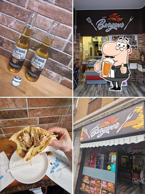 Puoi ordinare un rinfrescante bicchiere di birra chiara o scura