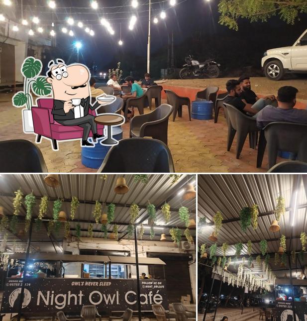 The interior of Night Owl Cafe