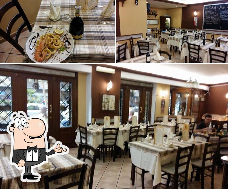 Gli interni di Osteria Re Sciué