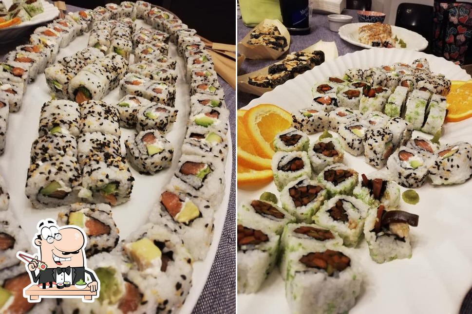 Scegli le diverse opzioni di sushi