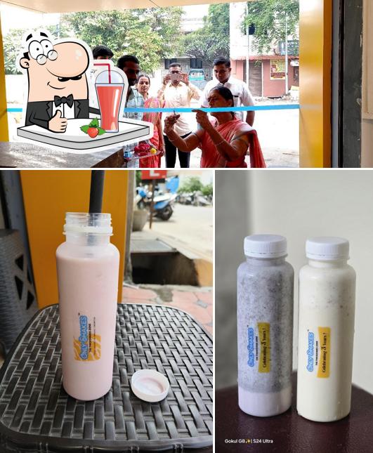 Enjoy a beverage at Only Shakes Cafe