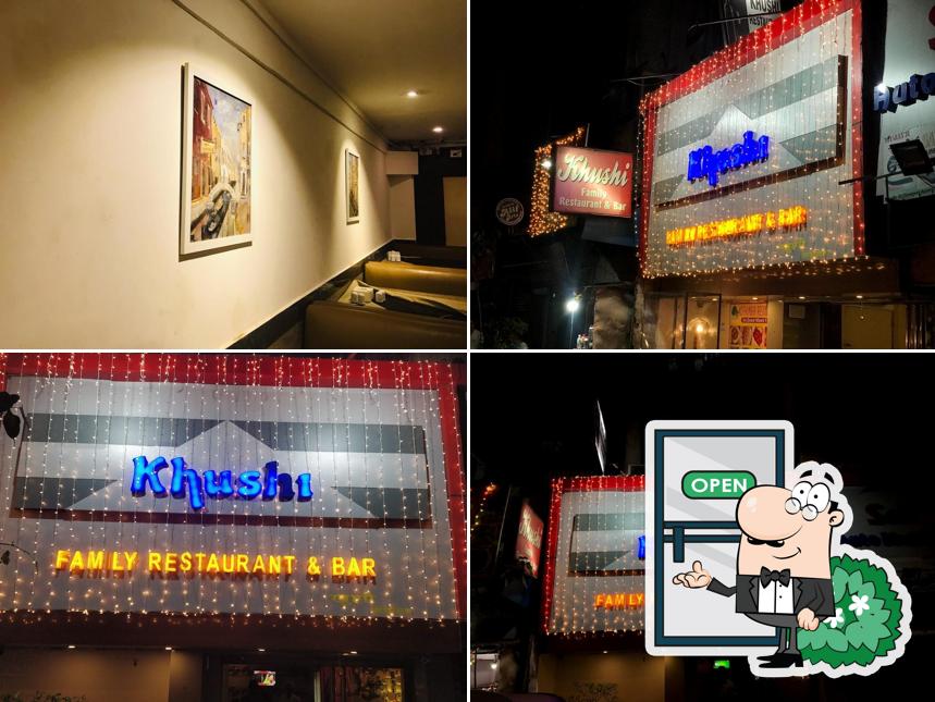 The exterior of Khushi Family Restaurant & Bar