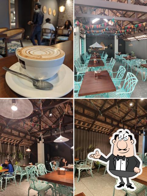 The interior of Happy Cup Heritage, Kaloor