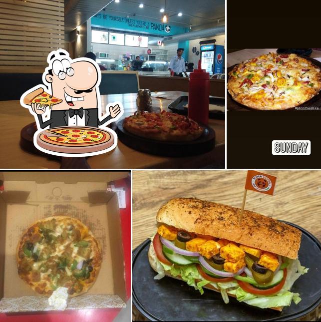 Get pizza at Super Panda