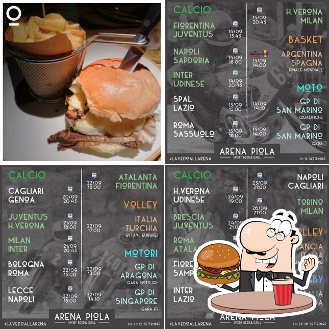 Prova un hamburger a Ristorante Arena Piola