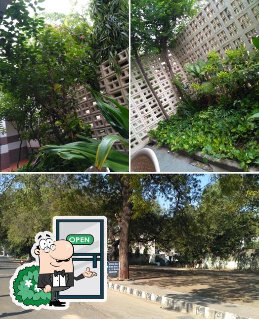 The exterior of LD College Canteen