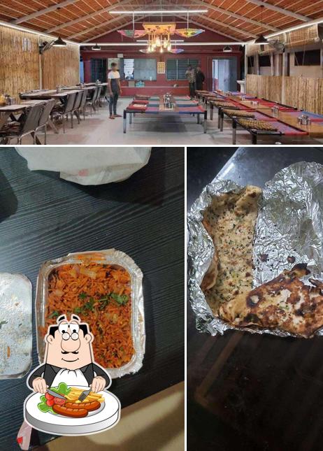 This is the photo displaying food and interior at Namma Rajadhani Hotel
