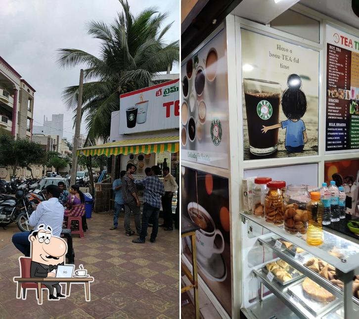 The interior of Mi Tea , Siripuram