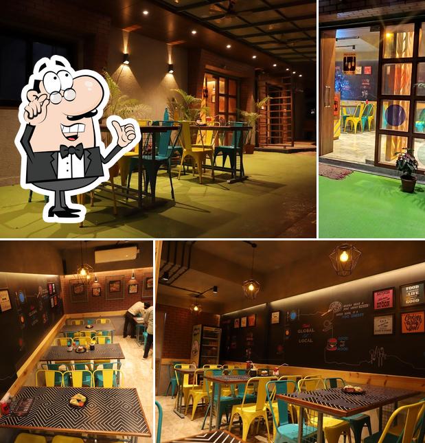 The interior of Prayosha fast food