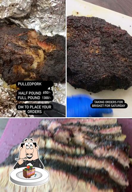 Chocolate cake at Rebbi’s House Of Barbecue