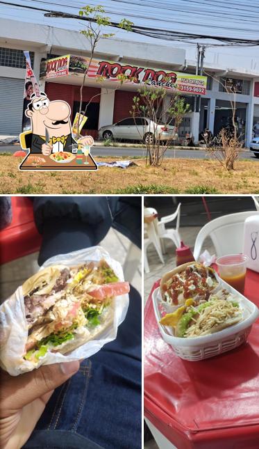 Dê uma olhada a foto apresentando comida e exterior no Rock Dog Lanches