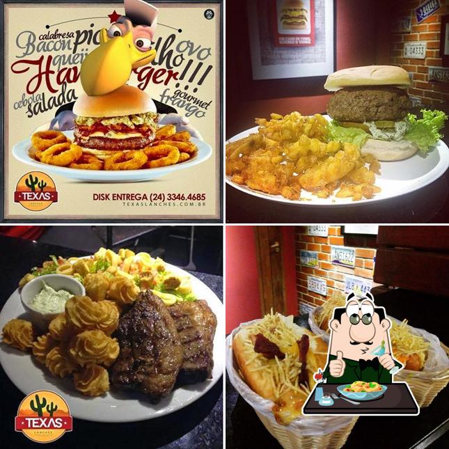 Comida em Texas Lanches