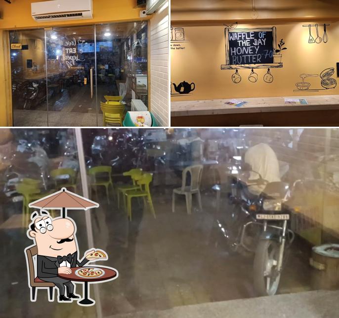 The photo of The Belgian Waffle Co’s exterior and interior