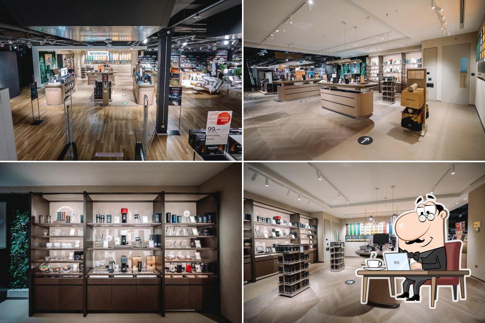 Gli interni di Nespresso Boutique