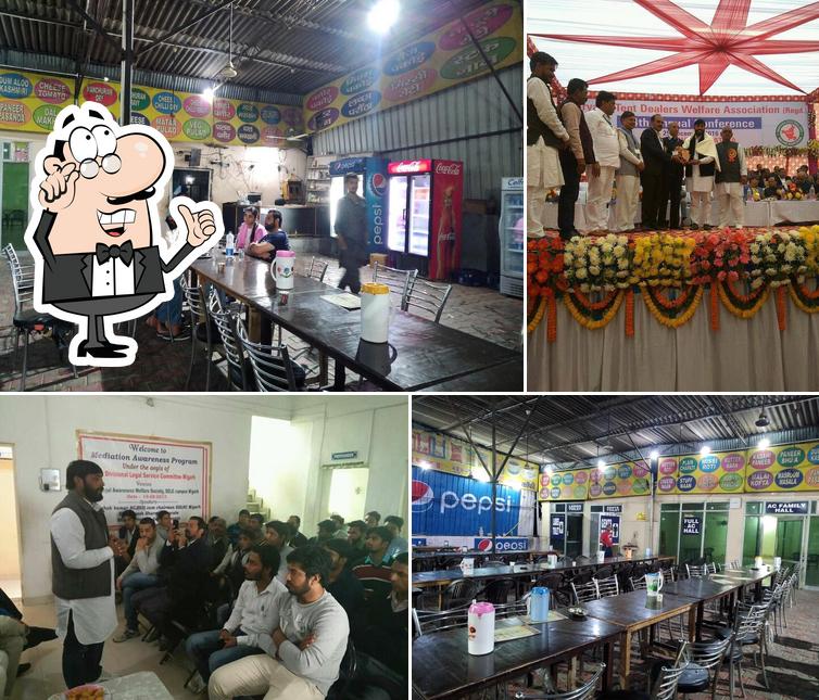 The interior of Bikaner punjabi vaishno dhaba