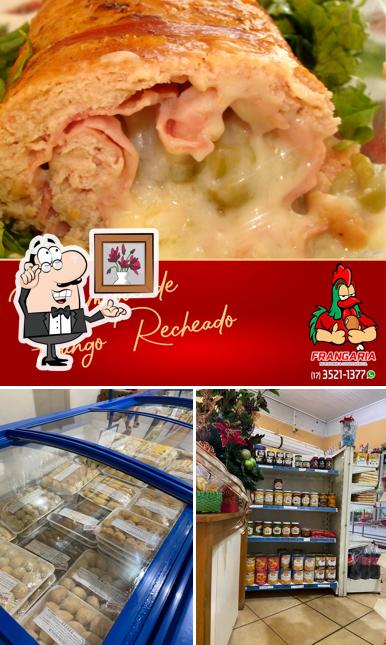 A foto da interior e comida a Frangaria Rotisserie E Conveniência Catanduva