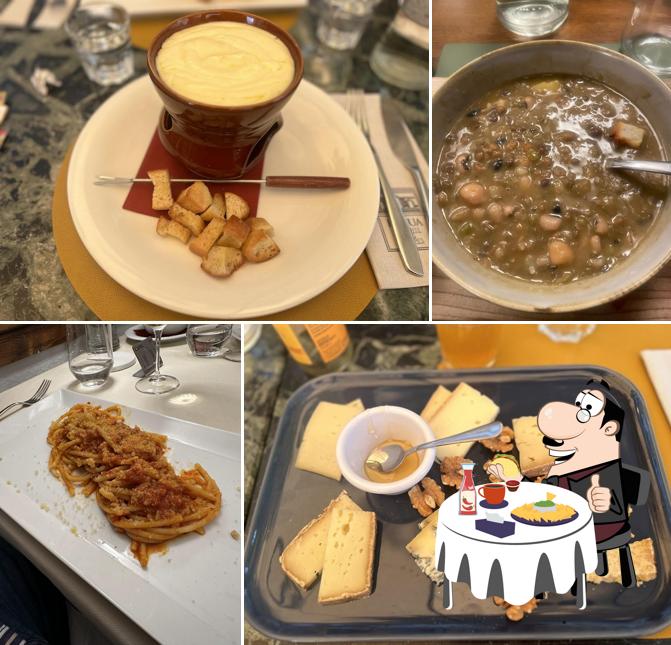 Piatto di formaggi al Ianua Ristorante