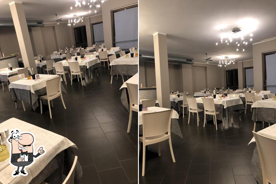 Gli interni di La Brasa ristorante pizzeria Nuvolento