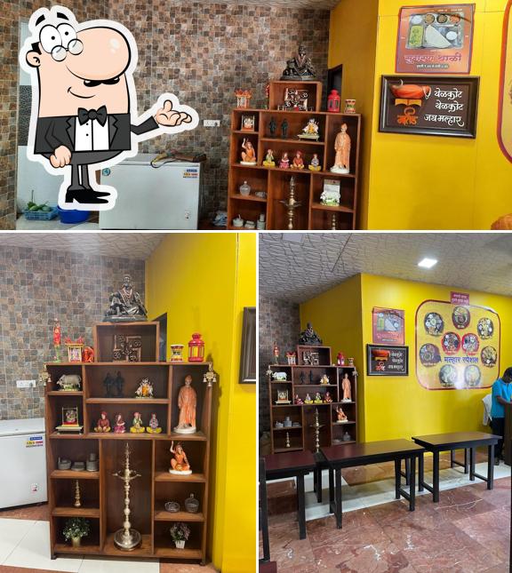 The interior of Malhar Misal Alibag