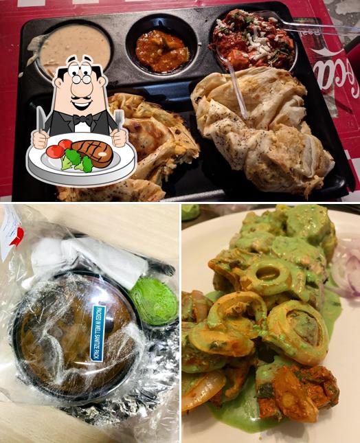 Meat meals are served at Delhi Chatka