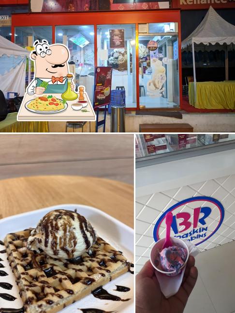 This is the image showing food and interior at Baskin Robbins
