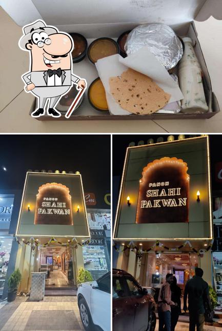 The restaurant's exterior and food
