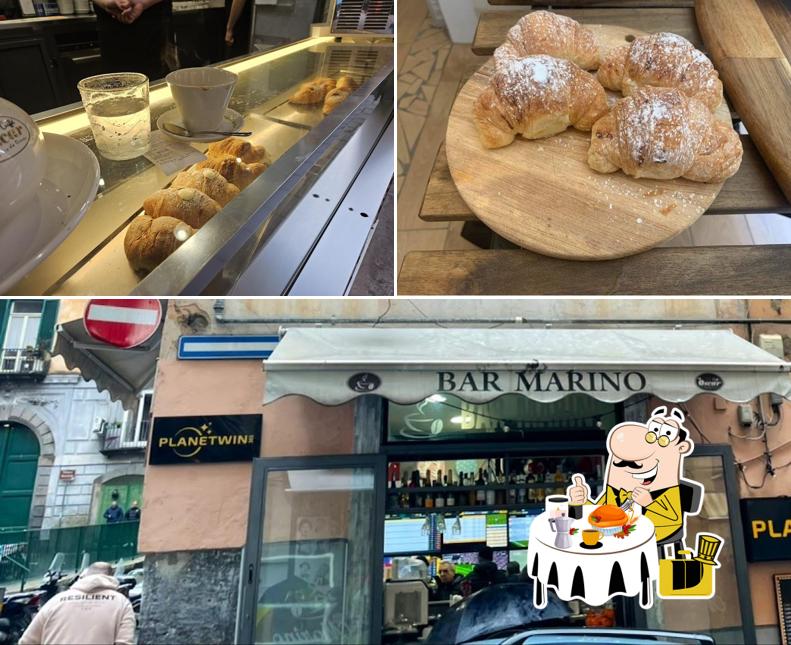 La immagine della cibo e esterno di Bar Marino