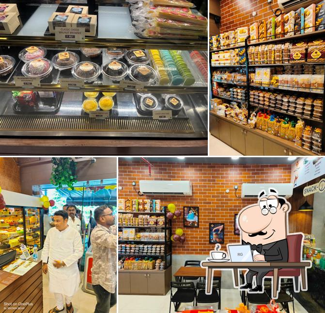 The interior of Brown Bear Bakers, Nizamabad