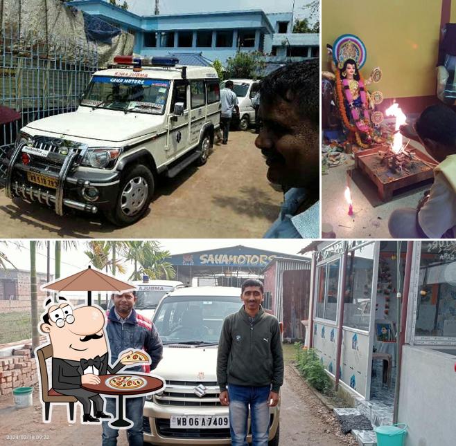 Check out the outside area of Saha Motors raja