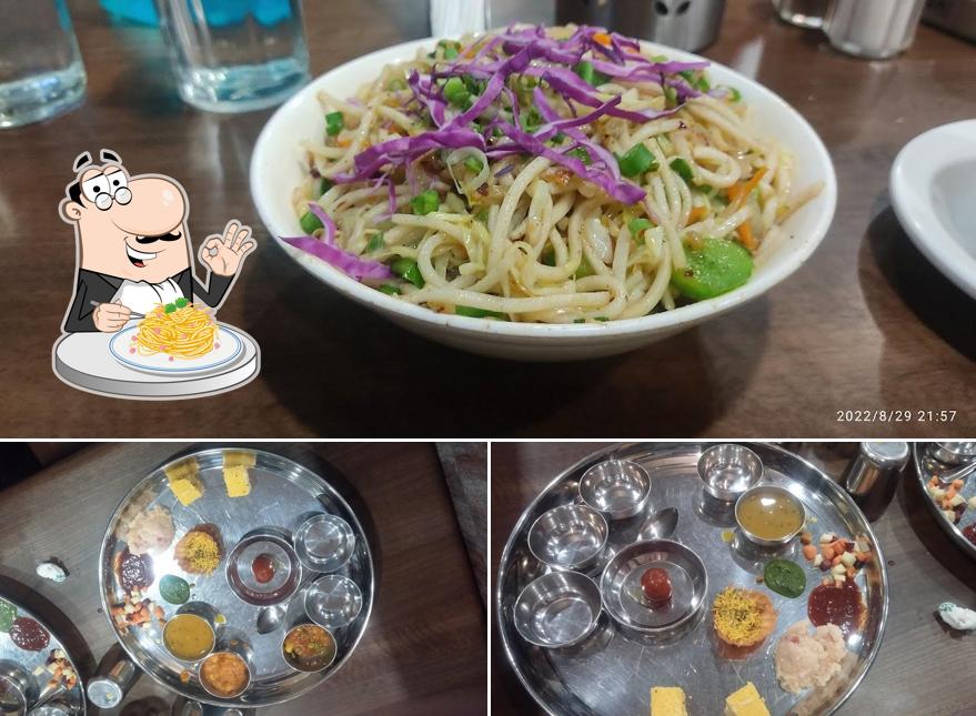 Spaghetti carbonara at Sasumaa's Multi Cuisine Restaurant & Gujarati Thali