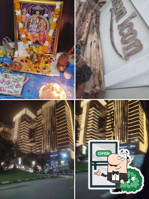 This is the image showing exterior and food at Taj Hotel
