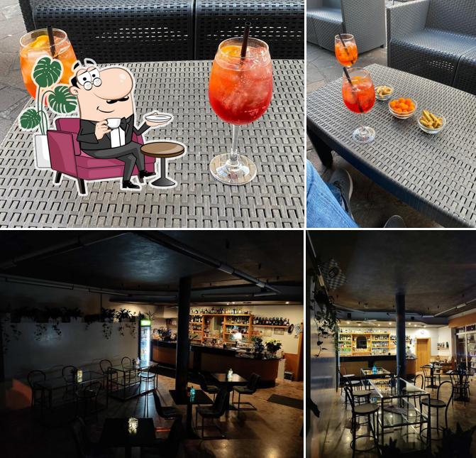 Tra le varie cose da Central Bar si possono trovare la interni e cibo