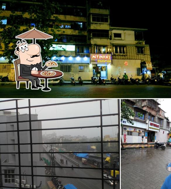 The exterior of Hotel Nitin Raj