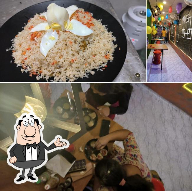 The photo of interior and food at Ki Khabo