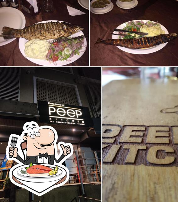 Peep Kitchen offers a menu for seafood lovers