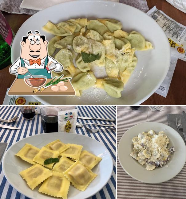 Ravioli al Ristorante Buratti