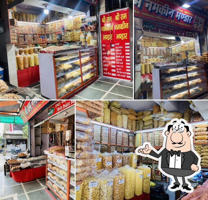 The interior of Shri Ram Namkeen Bhandar