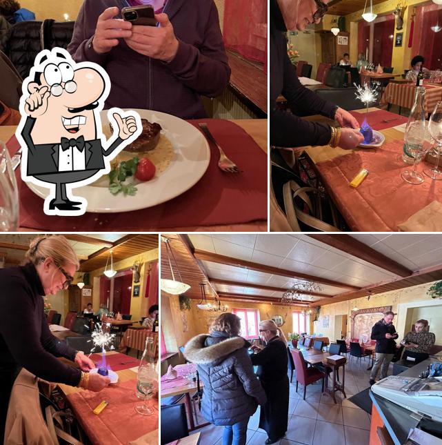 Gli interni di Restaurant du Chevreuil