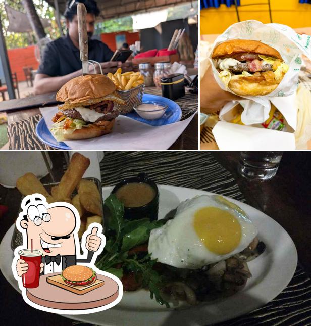 Try out one of the burgers available at Jamies Restaurant