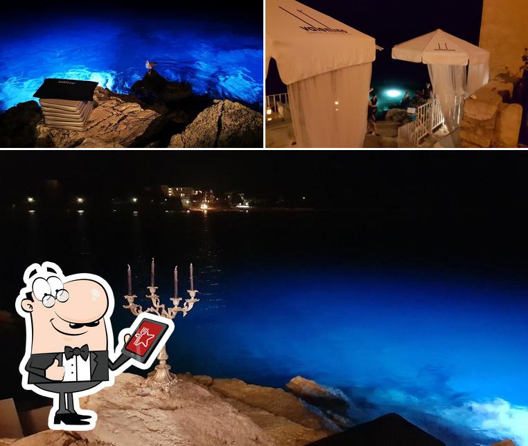 Puoi goderti l'aria fresca da seduto all'esterno di Valentino Cocktail & Champagne Bar