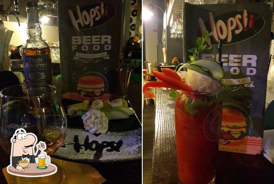 Puoi goderti un rinfrescante bicchiere di birra chiara o scura