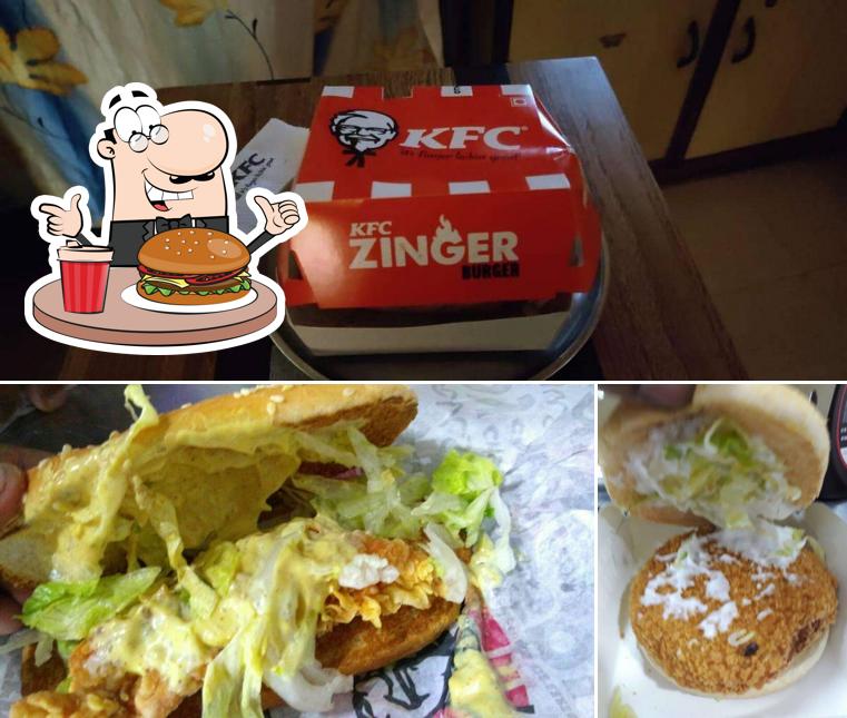 Order a burger at KFC