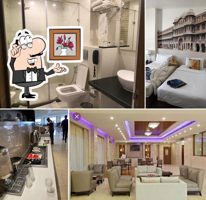 Take a seat at one of the tables at Regenta Central, Jaipur