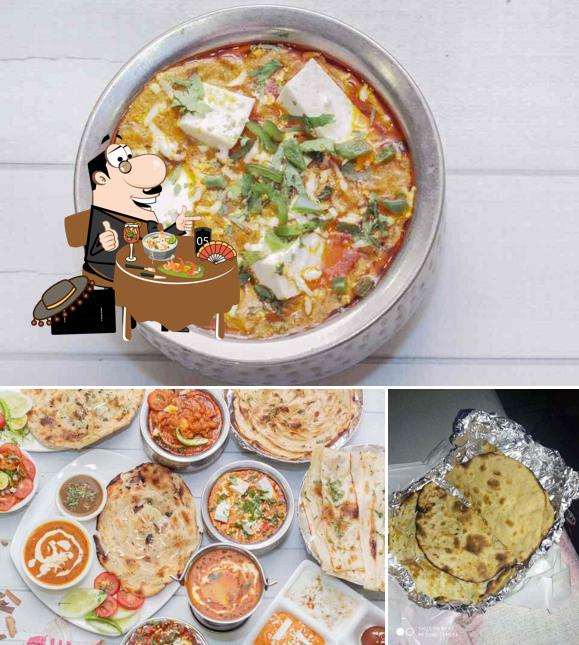 Food at Chur Chur Naan Wale