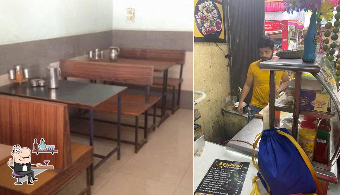 The interior of Rajeshwari Snacks