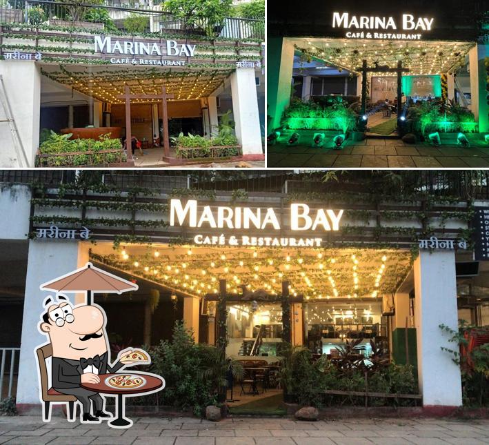 The exterior of The Marina Bay Cafe & Bistro