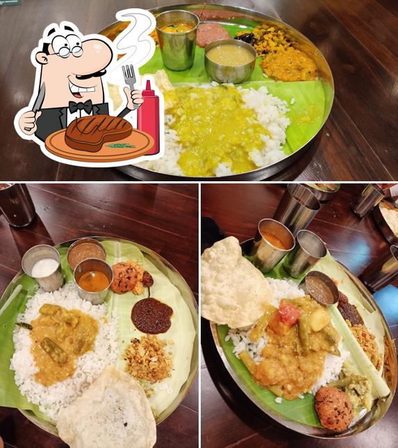 Get meat meals at Agastya Farm Pure Veg Restaurant