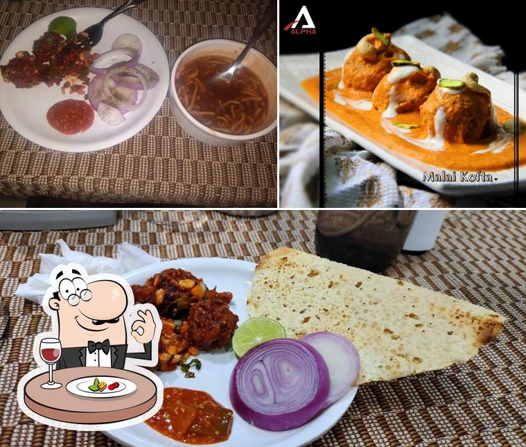 Food at Alpha Restaurant