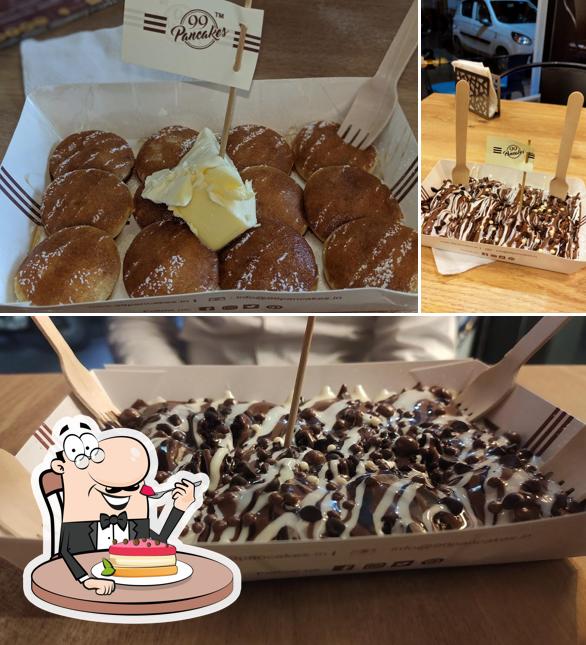 99 pancakes serves a selection of desserts