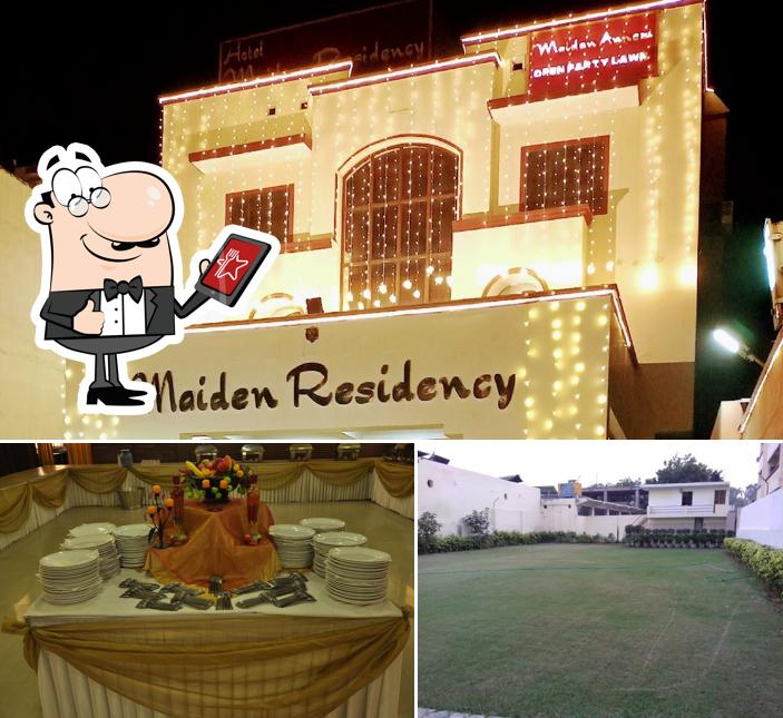 This is the photo depicting exterior and food at Hotel Maiden Residency
